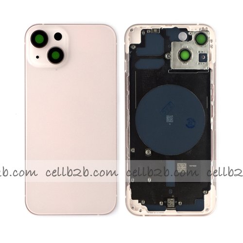 Carcasa Chasis Tapa Con Bandeja iPhone 13 Rosa sin Recambios