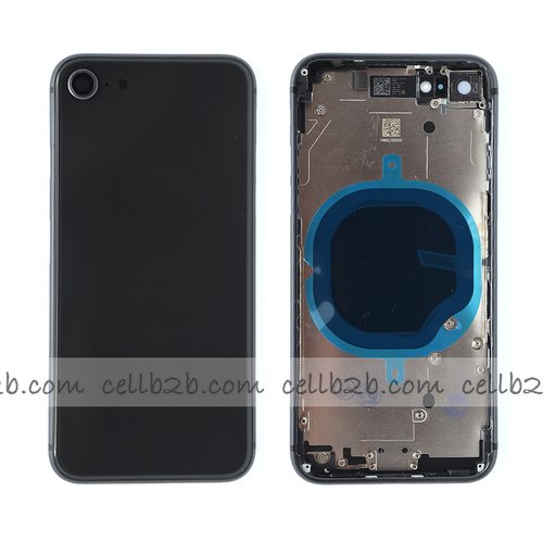 Carcasa Chasis Tapa Con Bandeja iPhone 8G Negra sin Recambios