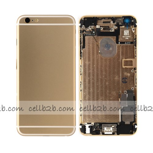 Carcasa Chasis Tapa Con Recambio iPhone 6 Plus Dorada