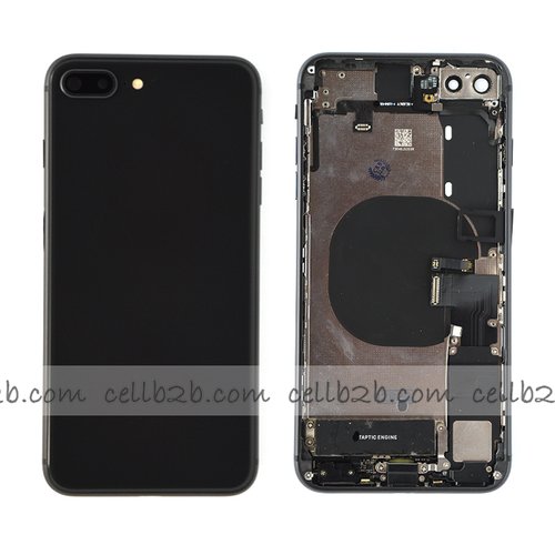 Carcasa Chasis Tapa Con Recambio iPhone 8 Plus Negro