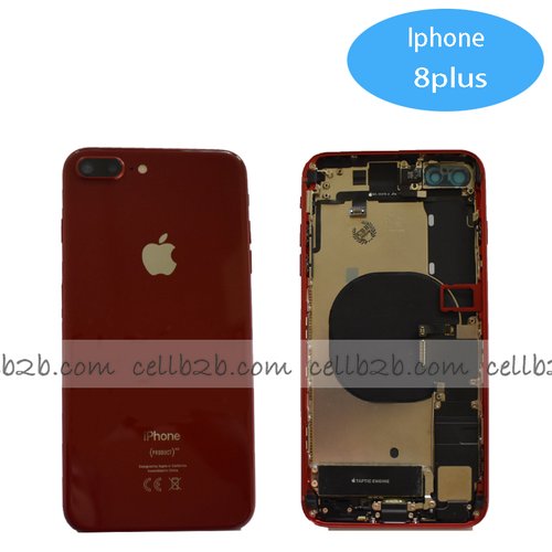 Carcasa Chasis Tapa Con Recambio iPhone 8 Plus Rojo