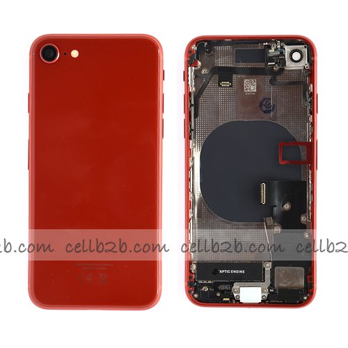 Carcasa Chasis Tapa Con Recambio iPhone 8G Rojo