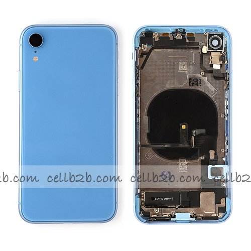 Carcasa Chasis Tapa Con Recambio iPhone XR Azul