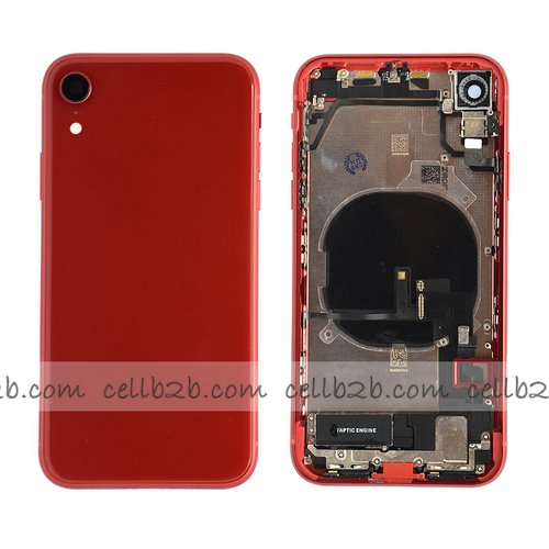 Carcasa Chasis Tapa Con Recambio iPhone XR Rojo