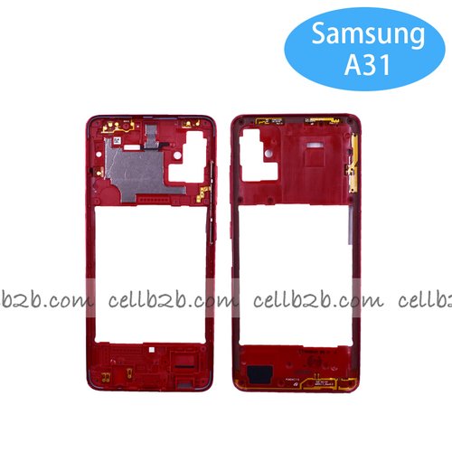 Carcasa intermedia para Samsung A31 A315F Rojo