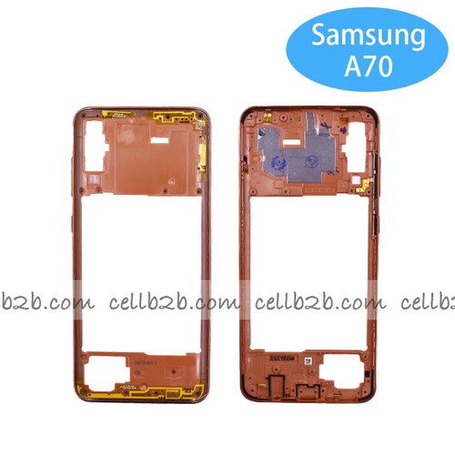 Carcasa Intermedia para Samsung A70 A705 Naranja
