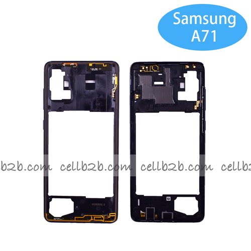 Carcasa intermedia para Samsung A71 A715F Negra