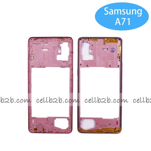 Carcasa intermedia para Samsung A71 A715F Rosa