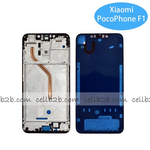 Carcasa Intermedia para Xiaomi Pocofone F1 Negro Original