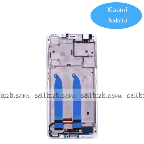 Carcasa Intermedia para Xiaomi Redmi 6 Blanco Original