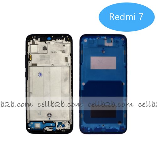 Carcasa Intermedia para Xiaomi Redmi 7 Negra Original