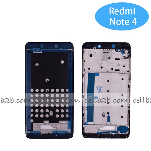 Carcasa intermedia para Xiaomi Redmi Note 4 Negra