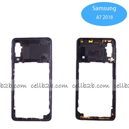 Carcasa intermedia para Samsung A7 2018 A750 Negra Original