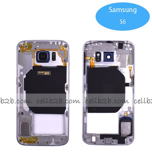 Carcasa intermedia para Samsung S6 G920 Negro Original