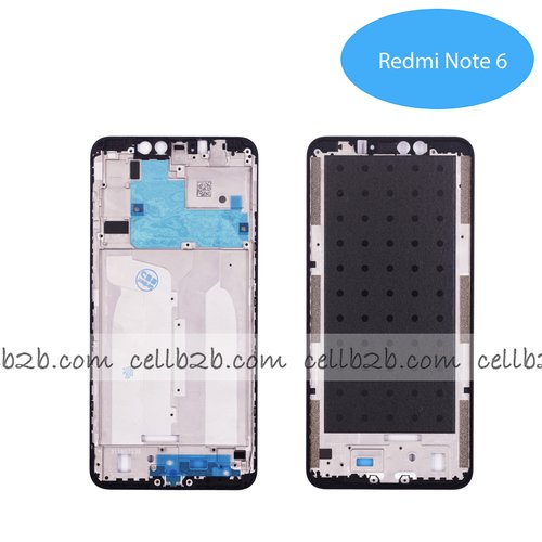 Carcasa intermedia para Xiaomi Redmi Note 6 Negra