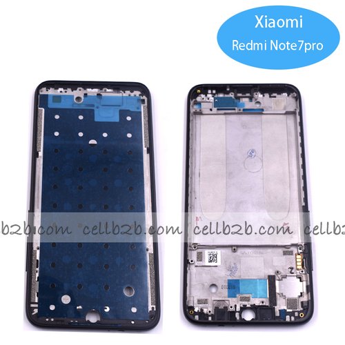 Carcasa intermedia para Xiaomi Redmi Note 7 Negra
