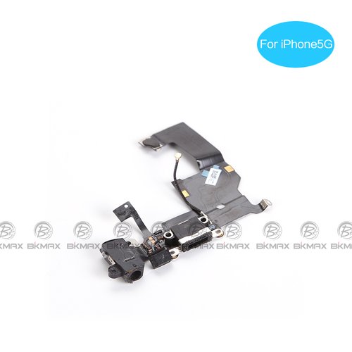 Cable Flex de Carga y audio jack para iPhone 5G Negro