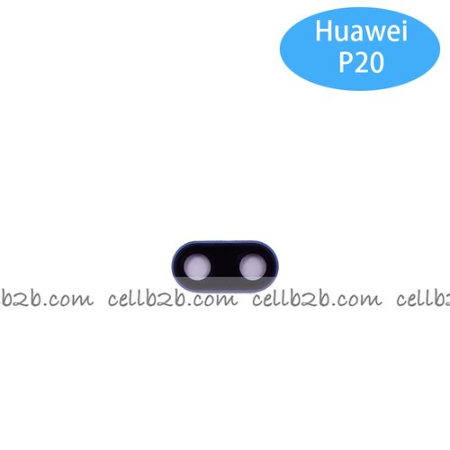 Cristal Cámara con Marco para Huawei P20 Azul camara