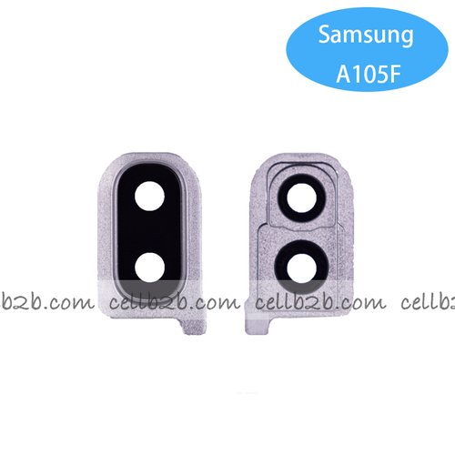 Cristal Cámara Con Marco para Samsung A10 A105F Blanco
