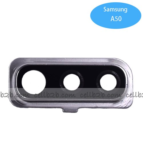 Cristal Cámara Con Marco para Samsung A50 Blanco