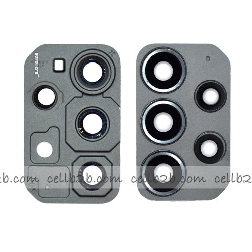 Cristal Cámara con Marco para Samsung A72 4G / 5G A725F / A726B Negro Camara