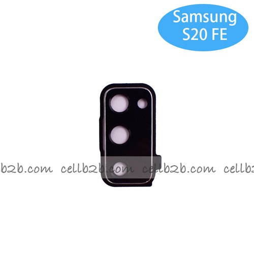 Cristal Cámara con Marco para Samsung S20 FE / S20 Lite G780F Blanco