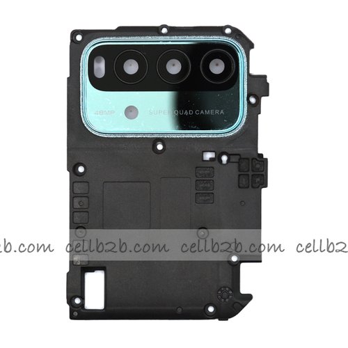 Cristal Cámara + Marco con Tapa de Placa Base para Xiaomi Redmi 9T Verde