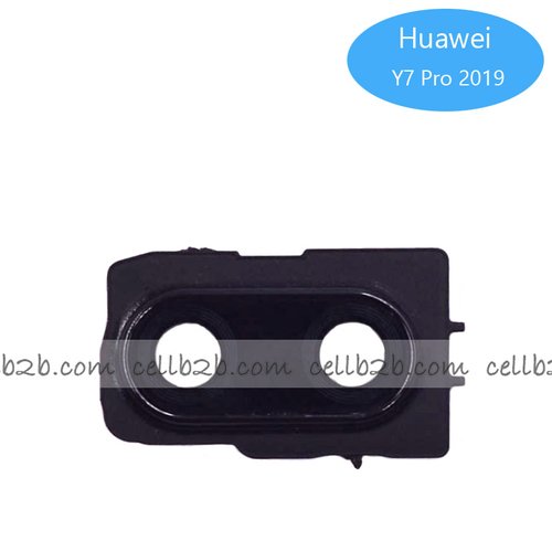 Cristal Cámara + Marco para Huawei Y7 Pro 2019 Negro