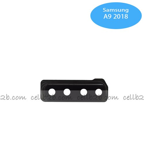 Cristal Cámara + Marco para Samsung A9 2018 A920 Negro
