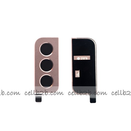 Cristal Cámara + Marco para Samsung S21 Plus 5G G996B Lila/Rosa
