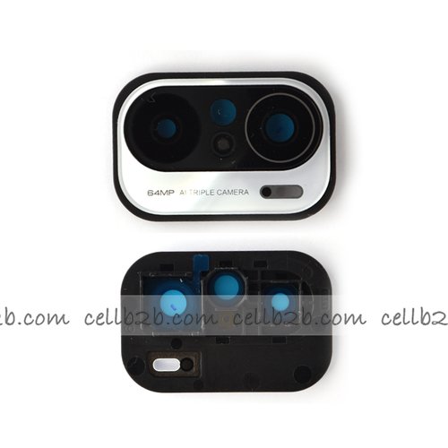 Cristal Cámara + Marco para Xiaomi Mi 11i 5G / Poco F3 5G Blanco