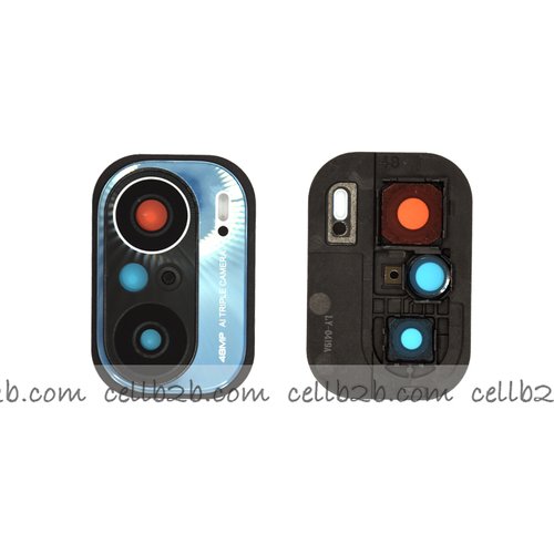 Cristal Cámara + Marco para Xiaomi Poco F3 Azul