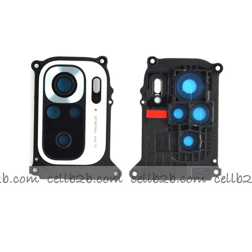 Cristal Cámara + Marco para Xiaomi Redmi Note 10S Blanco/Azul
