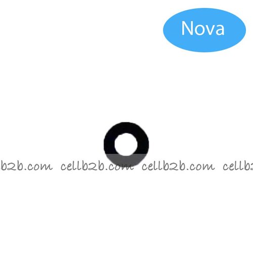 Cristal Cámara para Huawei Nova Negro con pegatina camara