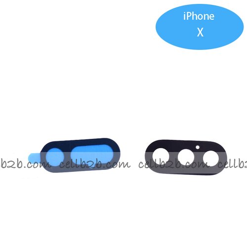 Cristal cámara para iPhone X Negro camara