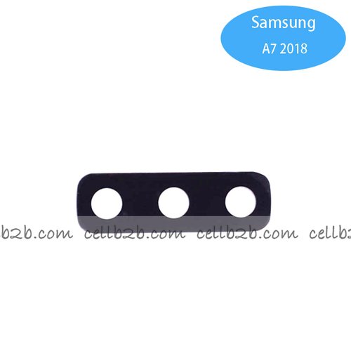 Cristal Cámara para Samsung A7 2018 A750 Negro