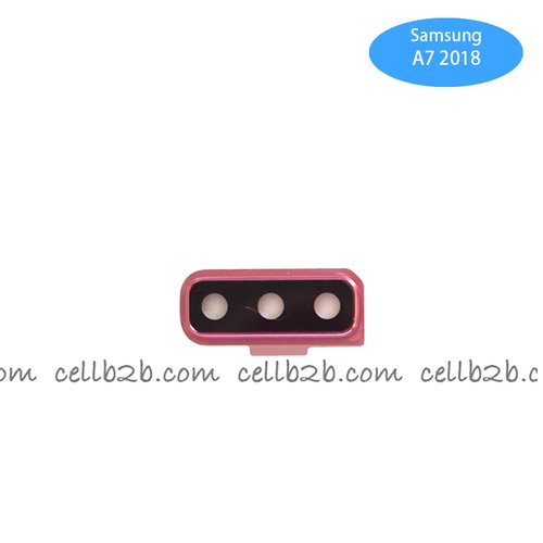 Cristal Cámara para Samsung A7 2018 A750 Rosa camara