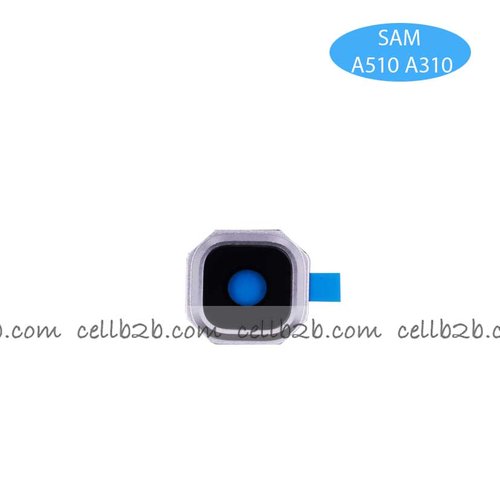 Cristal cámara+marco soporte para SAMSUNG SM-A310F GALAXY A3 (2016)/SM-A510 GALAXY A5 (2016) Blanco camara