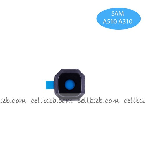 Cristal cámara+marco soporte para SAMSUNG SM-A310F GALAXY A3 (2016)/SM-A510 GALAXY A5 (2016) Negro camara