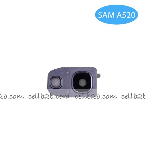 Cristal de Cámara+Marco Soporte para Samsung SM-A520 Galaxy A5(2017) Blanco camara