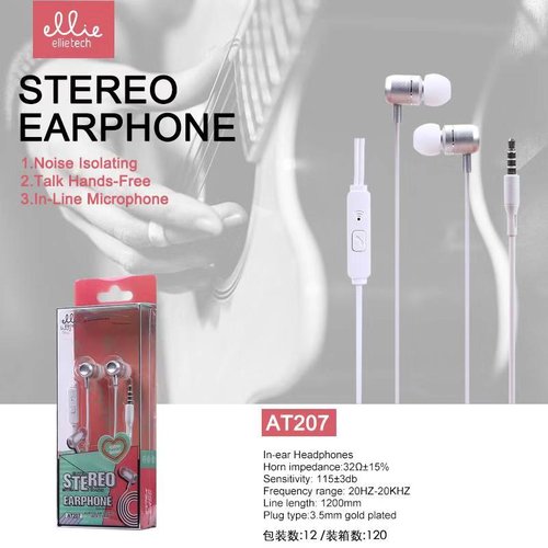 Ellietech AT207 Auriculares In-ear MIC