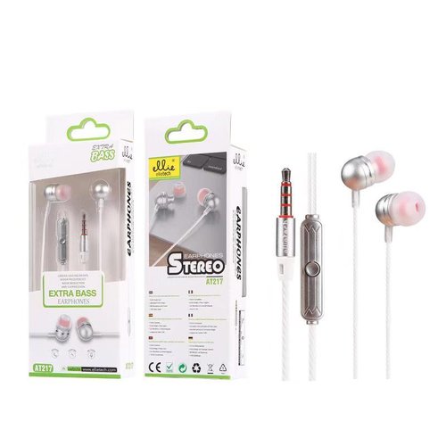 Ellietech AT217 Extra Bass Auriculares con Cable Jack 3.5mm