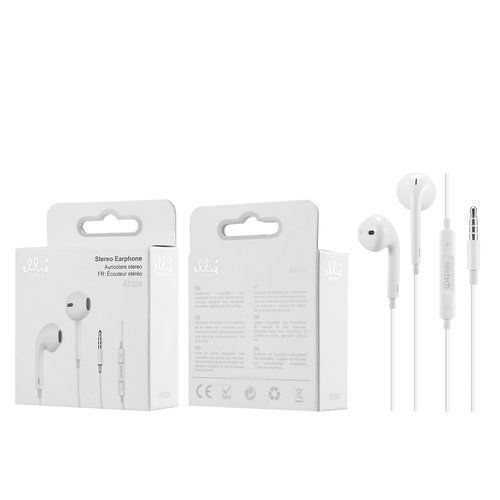 Ellietech AT224 Auriculares Jack 3.5mm In-ear con Cable
