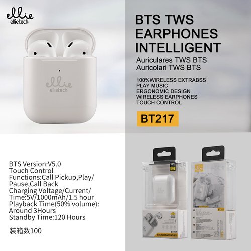 Ellietech BT217 Auriculares Inalámbrico TWS BTS