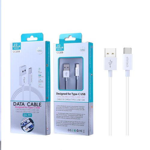 Ellietech CC208 Cable de Dato Type-C 1M