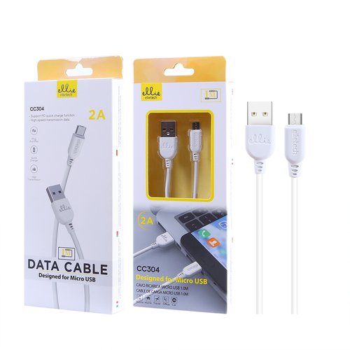 Ellietech CC304 Cable de Dato Micro USB 2A 1M