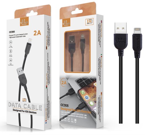 Ellietech CC305 Cable de Dato Lightning para iOS Dispositivos 2A 1M
