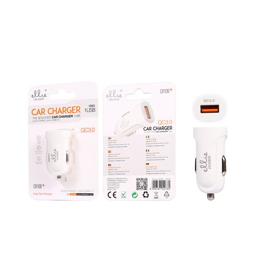 Ellietech CR109 Cargador para Coche QC3.0