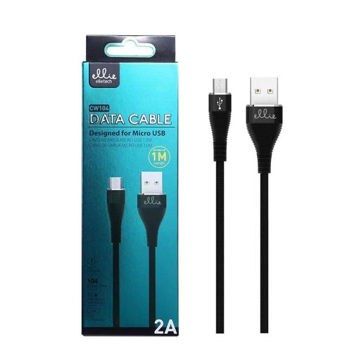 Ellietech CW104 Cable de Dato para Micro USB 2A 1M