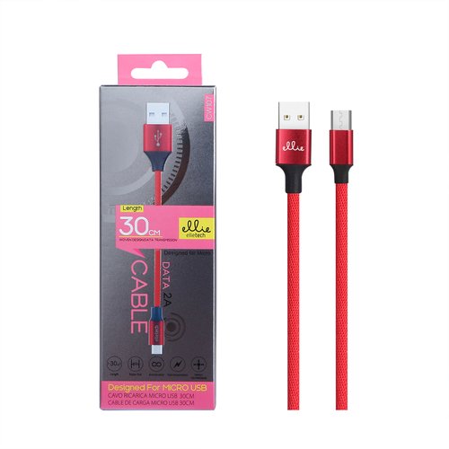 Ellietech CW107 Cable de Dato Micro USB 30CM